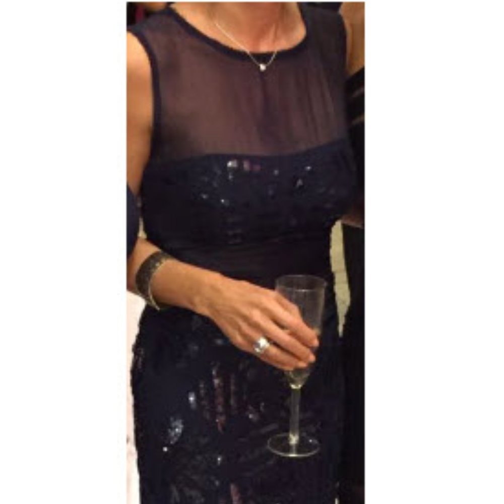 Georgious Nicolle Miller Silk & Sequin cocktail dress
